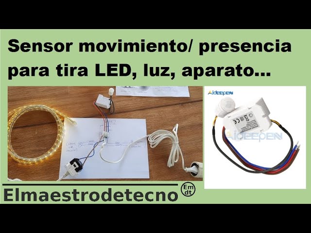 📍💡Instalación tira LED EXTERIOR con sensor de MOVIMIENTO 2020