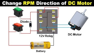 DC Motor Reverse Forward Control With Relay | DC Motor Reverse Forward@ElectricalTechnician
