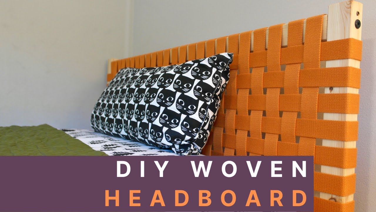 Diy Woven Canvas Headboard You, Woven Leather Headboard