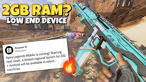 WILL APEX LEGENDS MOBILE PLAYABLE IN LOW END DEVICE?🔥