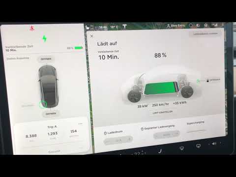 Video: Tesla Setzt Neue Große Ladestation Mit 50 Ladestationen Ein - Electrek