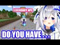 Kanata Asks Help from the Legendary NPC 【Hololive English Sub】