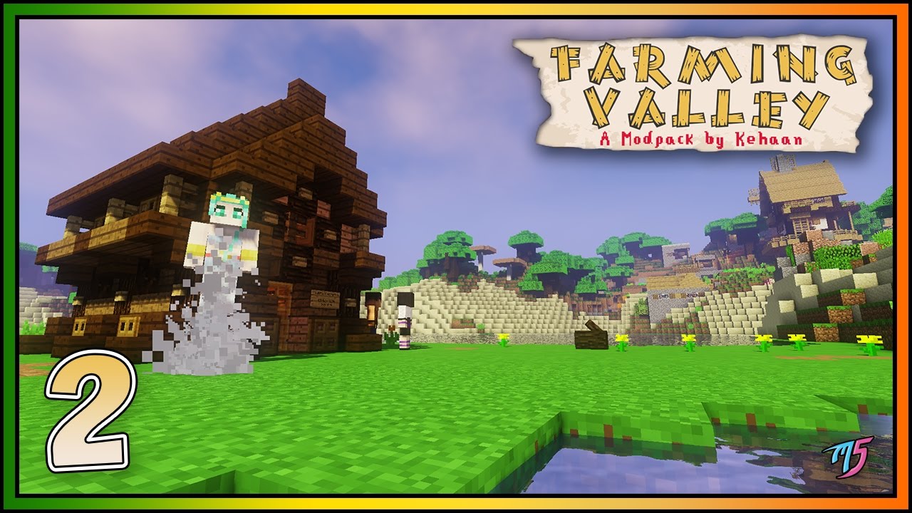 Minecraft Farming Valley OUR FIRST CROPS!!! EP.2 [ 1.10.2 Modded