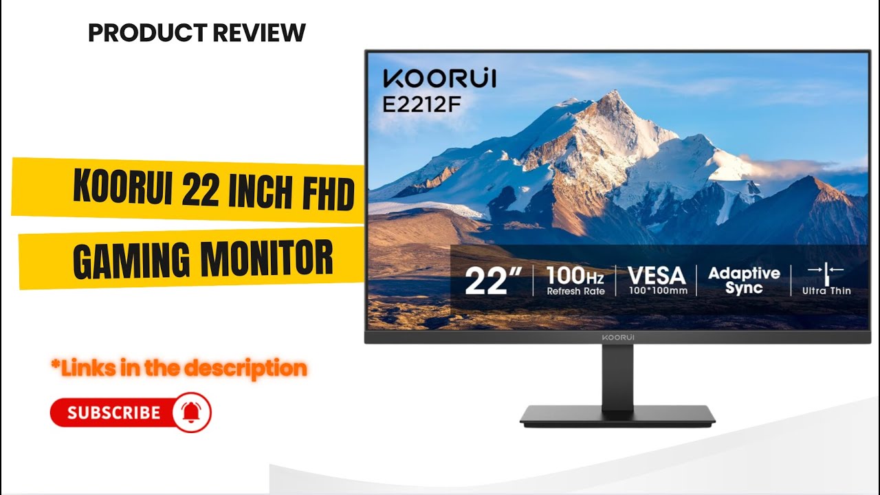 KOORUI 22 Inch FHD Gaming Monitor Review – 100Hz, VA Panel