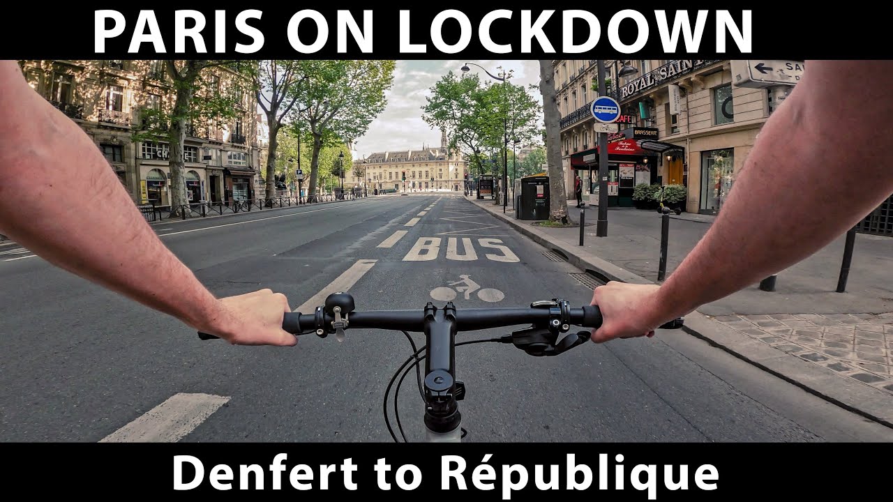 Cycling Paris on Lockdown - Denfert Rochereau to République