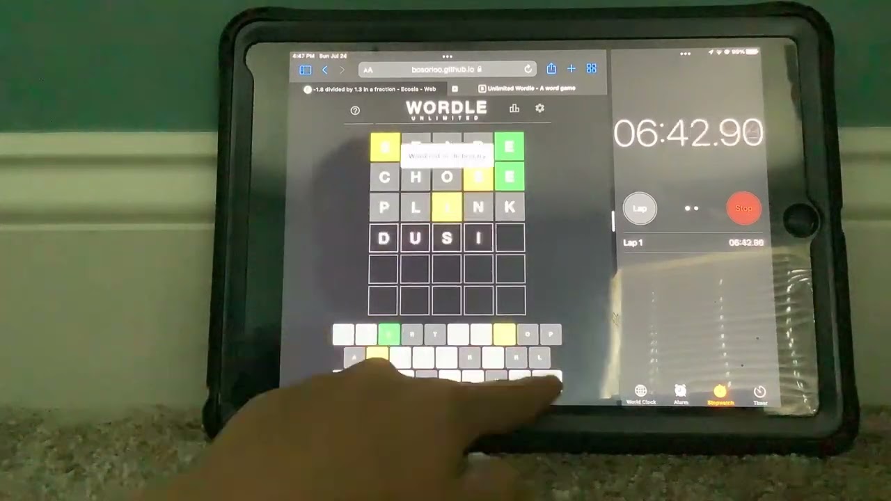 Wordle Until I Lose | Unlimited Wordle | Time Lapse