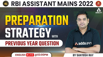 English Preparation Strategy | RBI ASSISTANT MAINS & ESIC UDC MAINS | PYQs | Santosh Ray