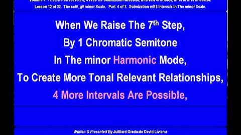 Part 4a. LESSON 12 of 32, The sol#_g# minor scale. THEORY