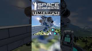 Making A Big Hole | Space Engineers Space Elevator Again Time Lapse #shorts Part 11