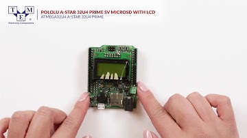 POLOLU A-STAR 32U4 PRIME SV MICROSD WITH LCD - A-Star 32U4 Prime - UNBOXING