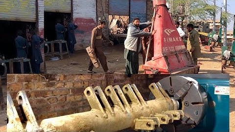 Manufacturing process of rotor and shaft repair for Forage Harvester.