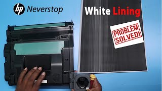 Hp Neverstop printer white lines print problem soved