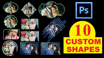How to Create 10 Custom Shapes in Adobe Photoshop 🔥🔥🔥 |27|