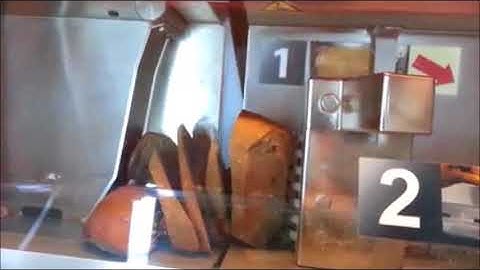 Insane bread slicing machine