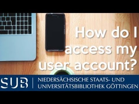 How do I access my user account