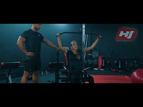 Мат для фітнесу та йоги Hop-Sport з піни TPE 0,6см HS-T006GM 183×61 см червоний, видео 1