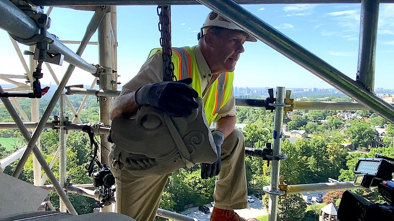 10-story high look at the National Cathedral's earthquake repairs