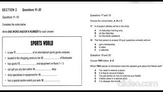 cambridge ielts 9 test 1 listening test with answers