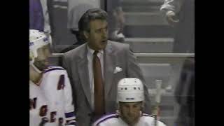 Philadelphia Flyers Vs Ny Rangers April 12, 1987 Phil Esposito Tells Ron Hextall He Is A %