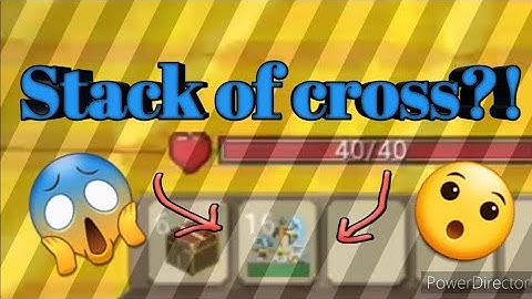 How to stack cross in skyblock?[BlockmanGo:Skyblock]