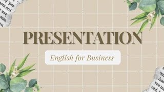 Presentation About New Product (English for Business)