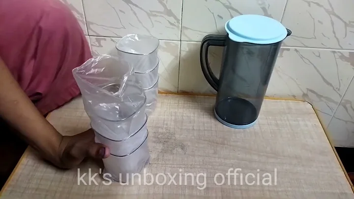 Jug with 6 glasses Unbreakable Good Quality product 👍👍