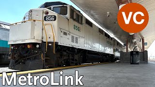 Los Angeles MetroLink Commuter Rail, Union Station to Chatsworth, Ventura County Line, 4K Train Ride