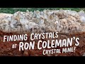 Mining for crystals at Ron Coleman's Crystal Mine!