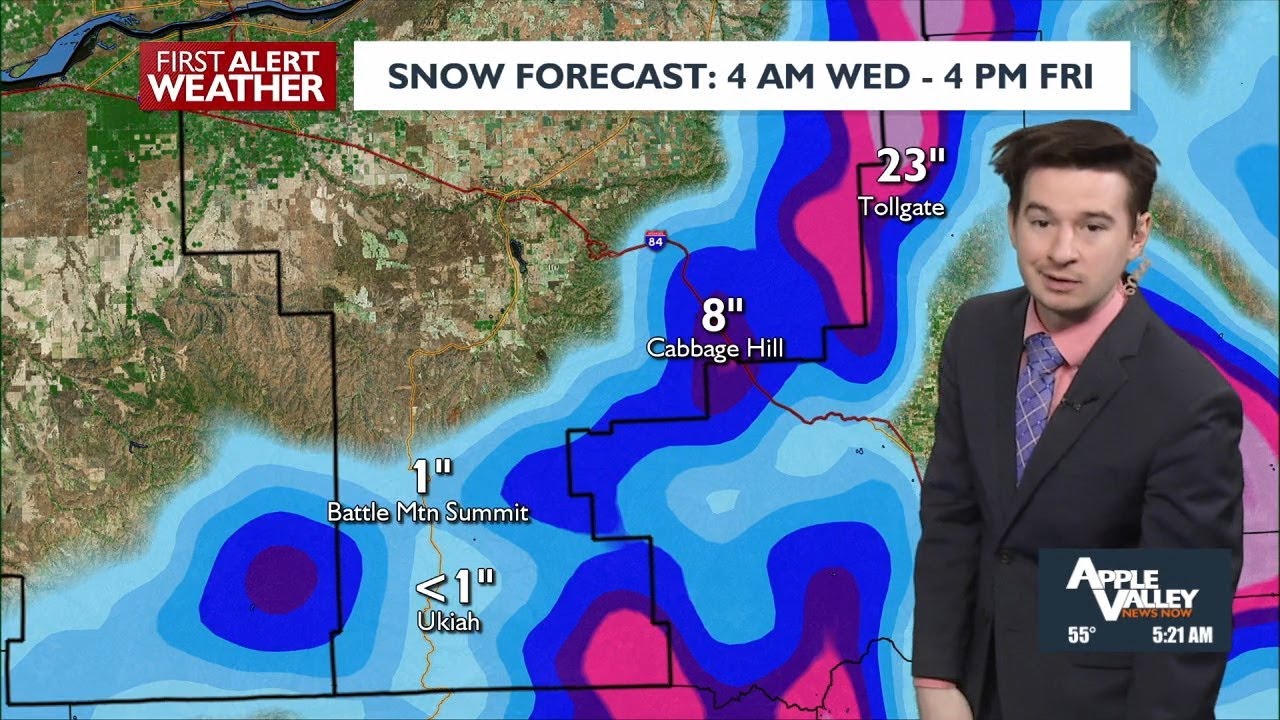 🚨❄️Snowy mountain passes through Friday afternoon, another round of snow looming