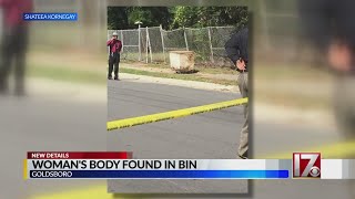 Woman's body found in container on side of Goldsboro street, police say