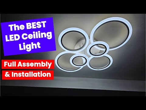 Video: Square Ceiling Lamps (56 Photos): LED Spotlights And Overhead Lamps On The Ceiling, Also Flat White In The Interior