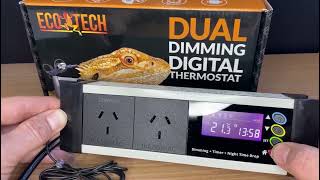 Eco Tech Dual Dimming Thermostat Operation Instructional Video