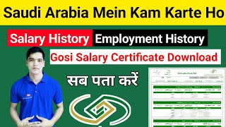 How To Check My Salary History in Saudi Arabia | Gosi Salary Certificate | Employment History Check screenshot 2