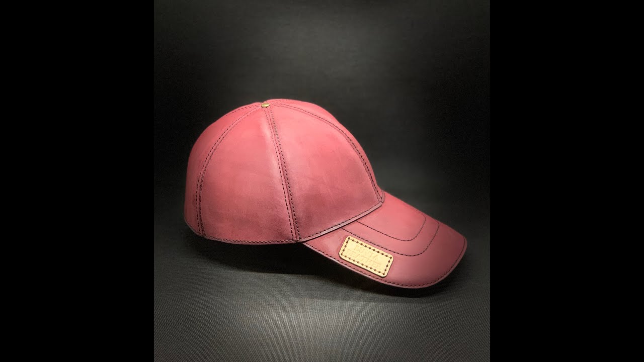 leather baseball hat