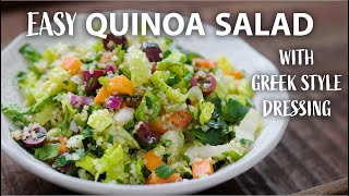 QUINOA SALAD Recipe with Greek Salad Dressing | Healthy Vegetarian and Vegan Recipes! by Food Impromptu 165,728 views 3 months ago 4 minutes, 16 seconds