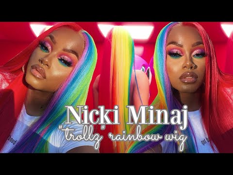 Recreating 6ix9ine Nicki Minaj Trollz Rainbow Wig Laurasia