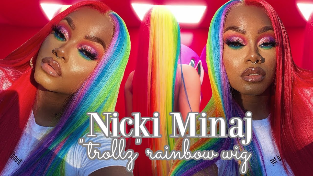 Nicki Minaj Rainbow Wig