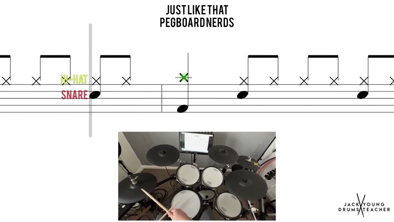 Just Like That  Pegboard Nerds🥁 Medium Beginner Version