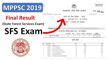 MPPSC 2019 State Forest Service Final result Name list