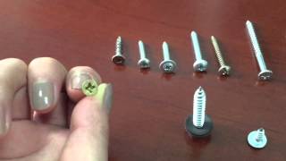 hex washer head self-tapping screw assembling with bonded washer live demo