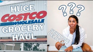 GROCERY HAUL + A SURPRISE PACKAGE | stocked up on the essentials, lean protein + a sweet surprise