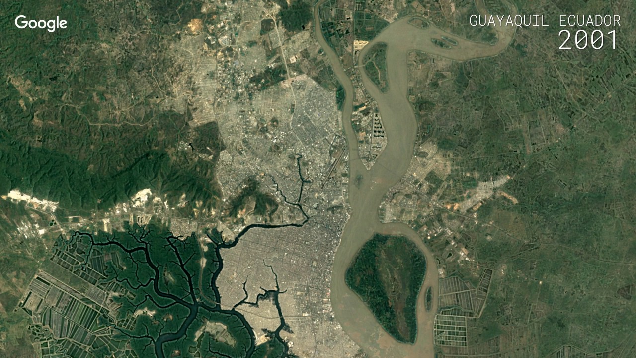 Google Timelapse: Guayaquil, Ecuador