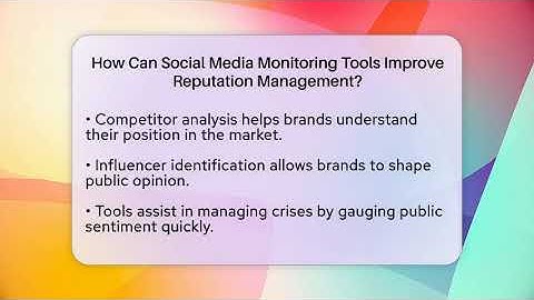 How Can Social Media Monitoring Tools Improve Reputation Management? - Everyday-Networking