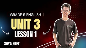 Grade 5 English Unit 3 Lesson 1