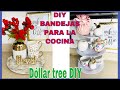 DIY/BANDEJAS DECORATIVAS/DÓLLAR TREE DIY/cony maradiaga/ideas para la cocina