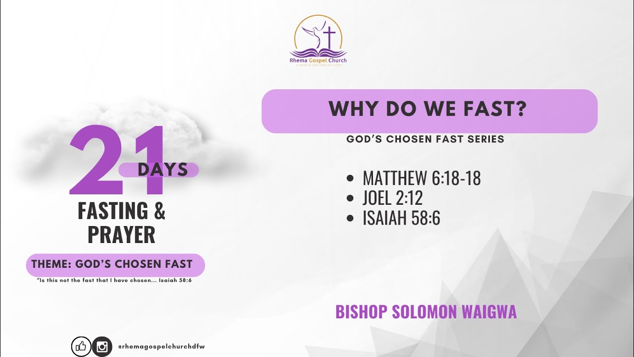 Fasting for Freedom | Isaiah 58:6 | Sunday Sermon - YouTube