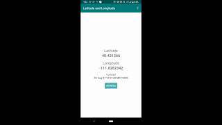 Latitude and Longitude Android App Preview - Amanda Roos Apps screenshot 1