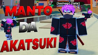 COLOQUEI O *MANTO DA AKATSUKI* ?? SHINDO LIFE ROBLOX