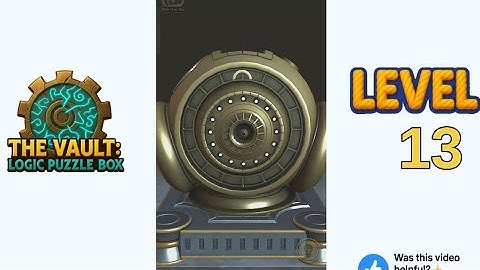 The Vault Logic Puzzle Box Level 13 Walkthrough Solution