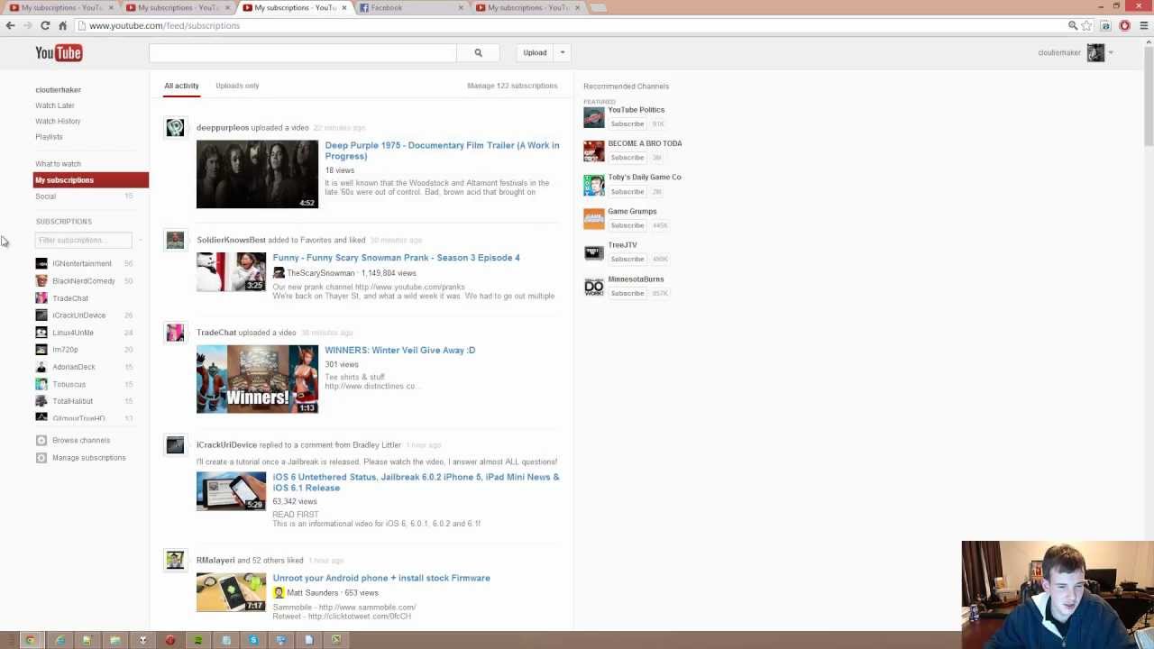 YouTube Layout annoying!
